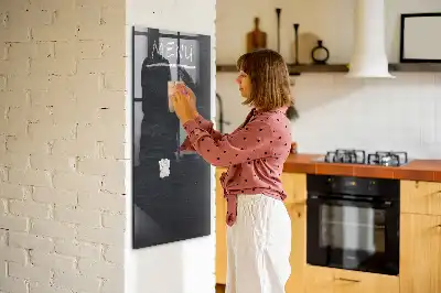 Panneau de menu magnétique tableau pour écrire