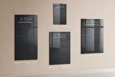 Panneau de menu magnétique tableau pour écrire