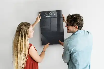 Panneau de menu magnétique tableau pour écrire
