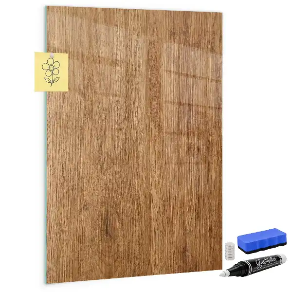 Tableau magnétique pour dessiner en bois aux tons chauds