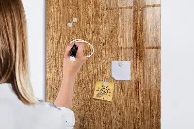 Tableau magnétique pour dessiner en bois aux tons chauds