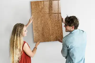 Tableau magnétique pour dessiner en bois aux tons chauds