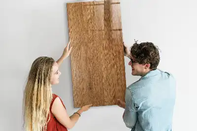 Tableau magnétique pour dessiner en bois aux tons chauds