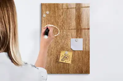 Tableau magnétique pour dessiner en bois aux tons chauds