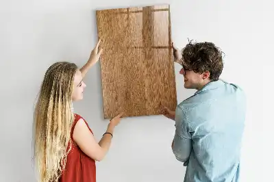 Tableau magnétique pour dessiner en bois aux tons chauds