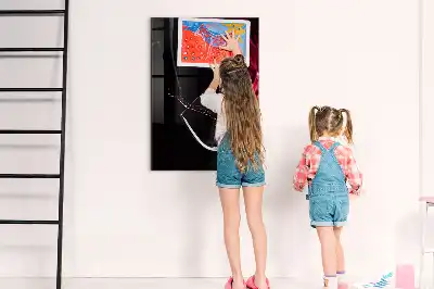 Tableau magnétique pour écrire motif vin renversé