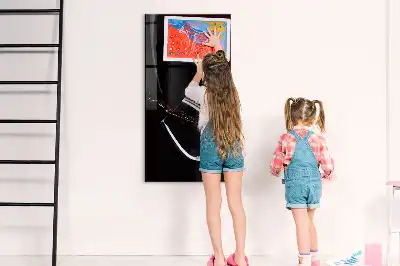 Tableau magnétique pour écrire motif vin renversé