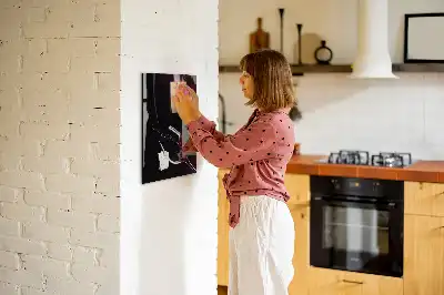 Tableau magnétique pour écrire motif vin renversé