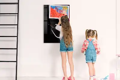 Tableau magnétique pour écrire motif vin renversé