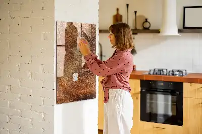 Tableau magnétique pour dessiner motif de coupe transversale d'un tronc