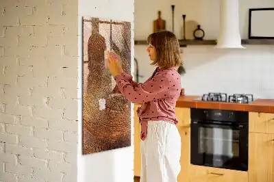 Tableau magnétique pour dessiner motif de coupe transversale d'un tronc