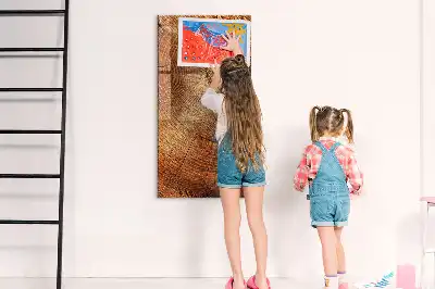 Tableau magnétique pour dessiner motif de coupe transversale d'un tronc