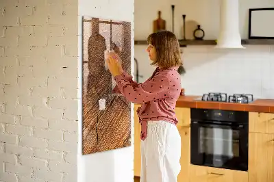Tableau magnétique pour écrire nuance chaude de bois