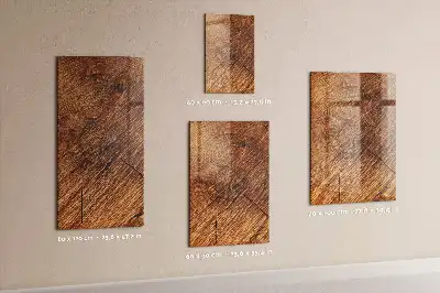 Tableau magnétique pour écrire nuance chaude de bois