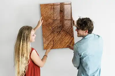 Tableau magnétique pour écrire nuance chaude de bois