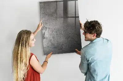Tableau magnétique pour dessiner en métal rayé