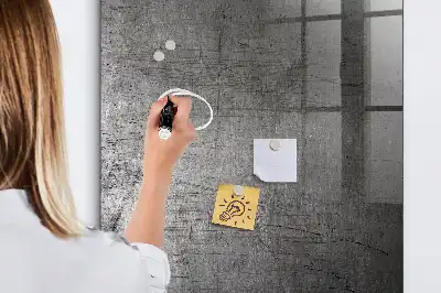Tableau magnétique pour dessiner en métal rayé