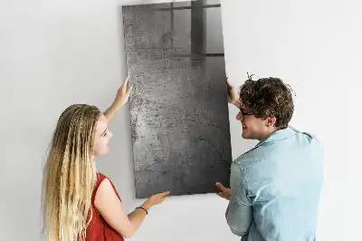 Tableau magnétique pour dessiner en métal rayé