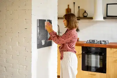 Tableau magnétique pour dessiner en métal rayé