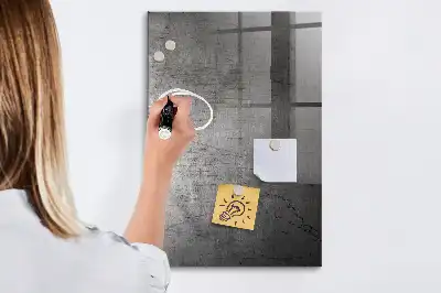 Tableau magnétique pour dessiner en métal rayé