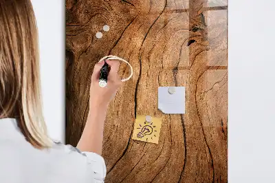 Tableau magnétique pour écrire en vieux bois