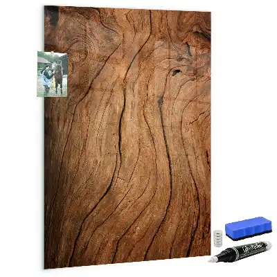 Tableau magnétique pour écrire en vieux bois