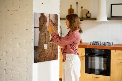 Tableau magnétique pour écrire en vieux bois