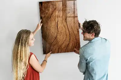 Tableau magnétique pour écrire en vieux bois