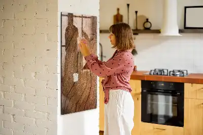 Tableau magnétique pour écrire en vieux bois