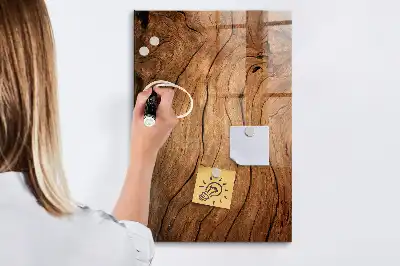 Tableau magnétique pour écrire en vieux bois