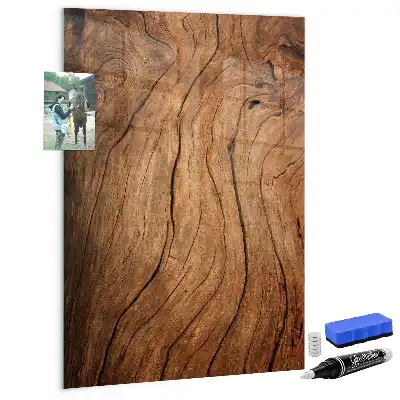 Tableau magnétique pour écrire en vieux bois