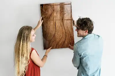 Tableau magnétique pour écrire en vieux bois