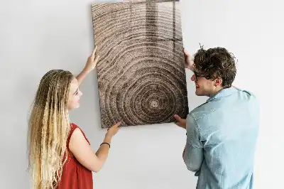 Tableau magnétique pour dessiner motif cernes d'arbre