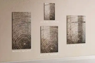 Tableau magnétique pour dessiner motif cernes d'arbre