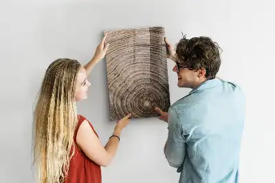 Tableau magnétique pour dessiner motif cernes d'arbre