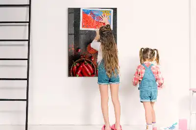 Paprika moulu en tableau magnétique pour écrire