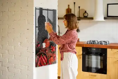 Paprika moulu en tableau magnétique pour écrire