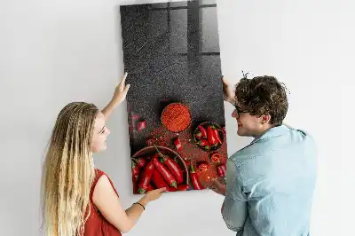 Paprika moulu en tableau magnétique pour écrire