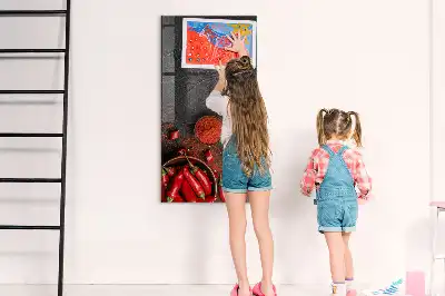 Paprika moulu en tableau magnétique pour écrire