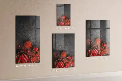 Paprika moulu en tableau magnétique pour écrire