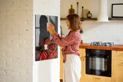 Paprika moulu en tableau magnétique pour écrire