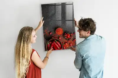 Paprika moulu en tableau magnétique pour écrire