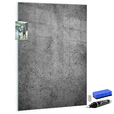 Tableau magnétique pour dessiner en béton