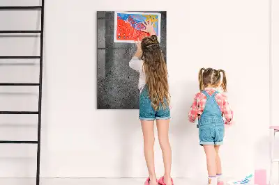 Tableau magnétique pour dessiner en béton