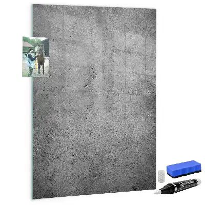 Tableau magnétique pour dessiner en béton