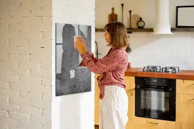 Tableau magnétique pour dessiner en béton