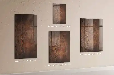 Tableau magnétique pour écrire en bois sombre