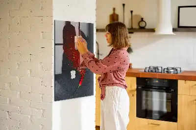 Tableau magnétique pour dessiner poudre de paprika