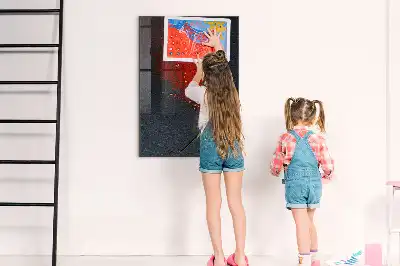 Tableau magnétique pour dessiner poudre de paprika