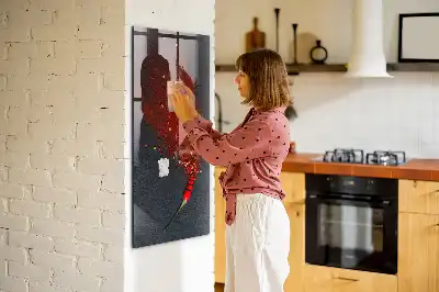 Tableau magnétique pour dessiner poudre de paprika